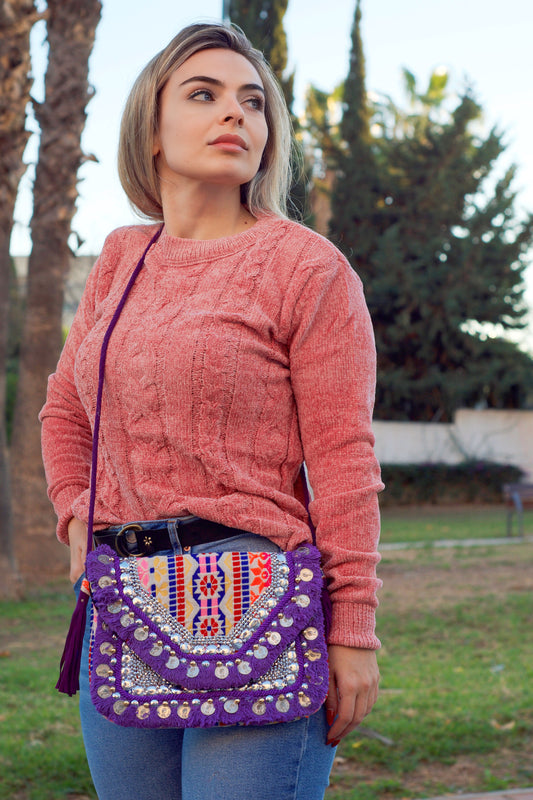 Bolso Étnico Morado