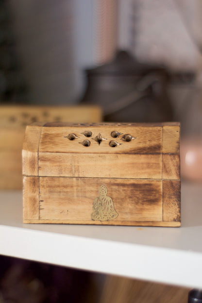 Caja de madera Portaconos